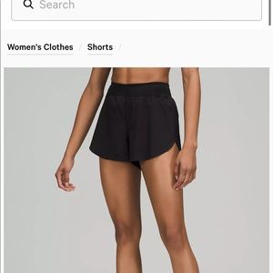 Lululemon Find Your Pace High Rise Shorts